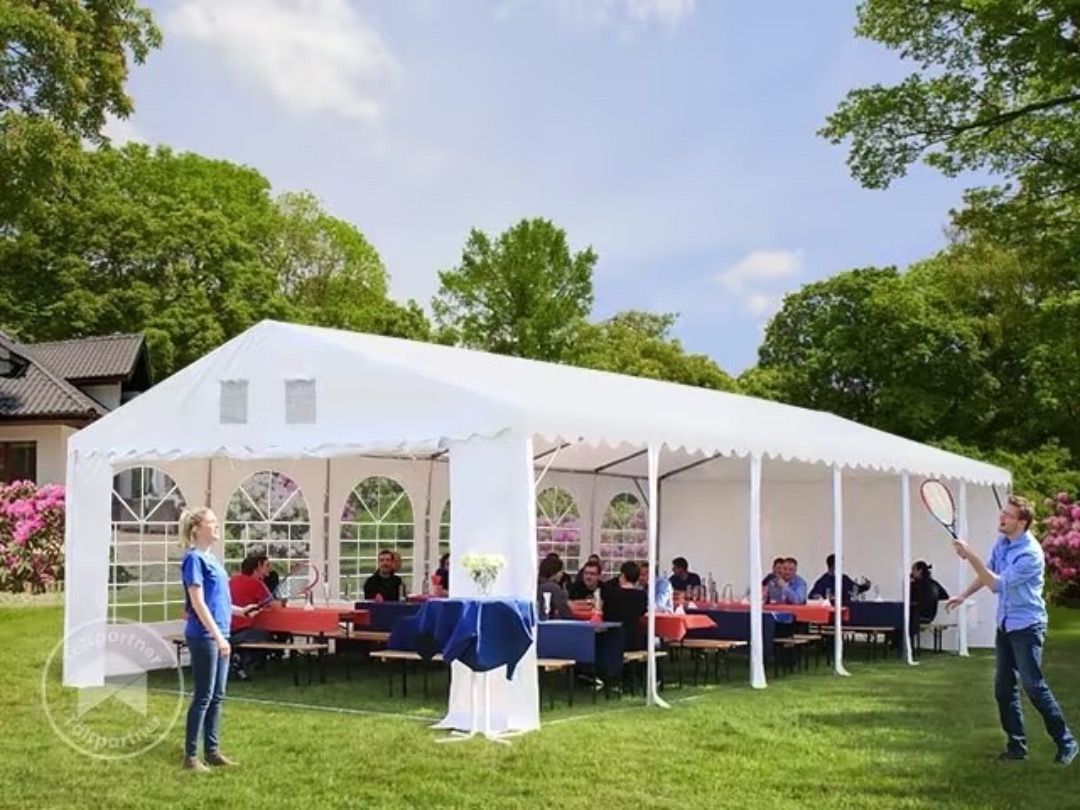 5x10 m stabil partytält med bottenram