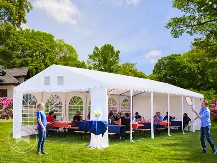 5x10 m stabil partytält med bottenram