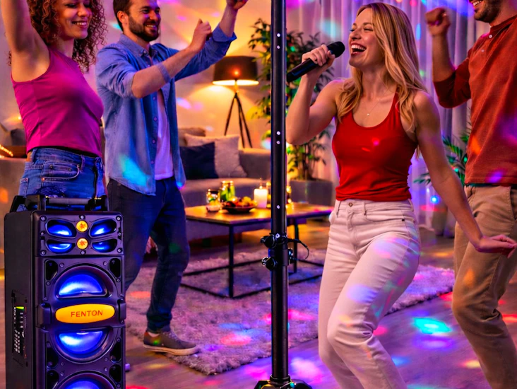 🎉🔊 juhlapaketti vuokralle – valot + 800w kaiutin + mikrofoni! 🔊🎉