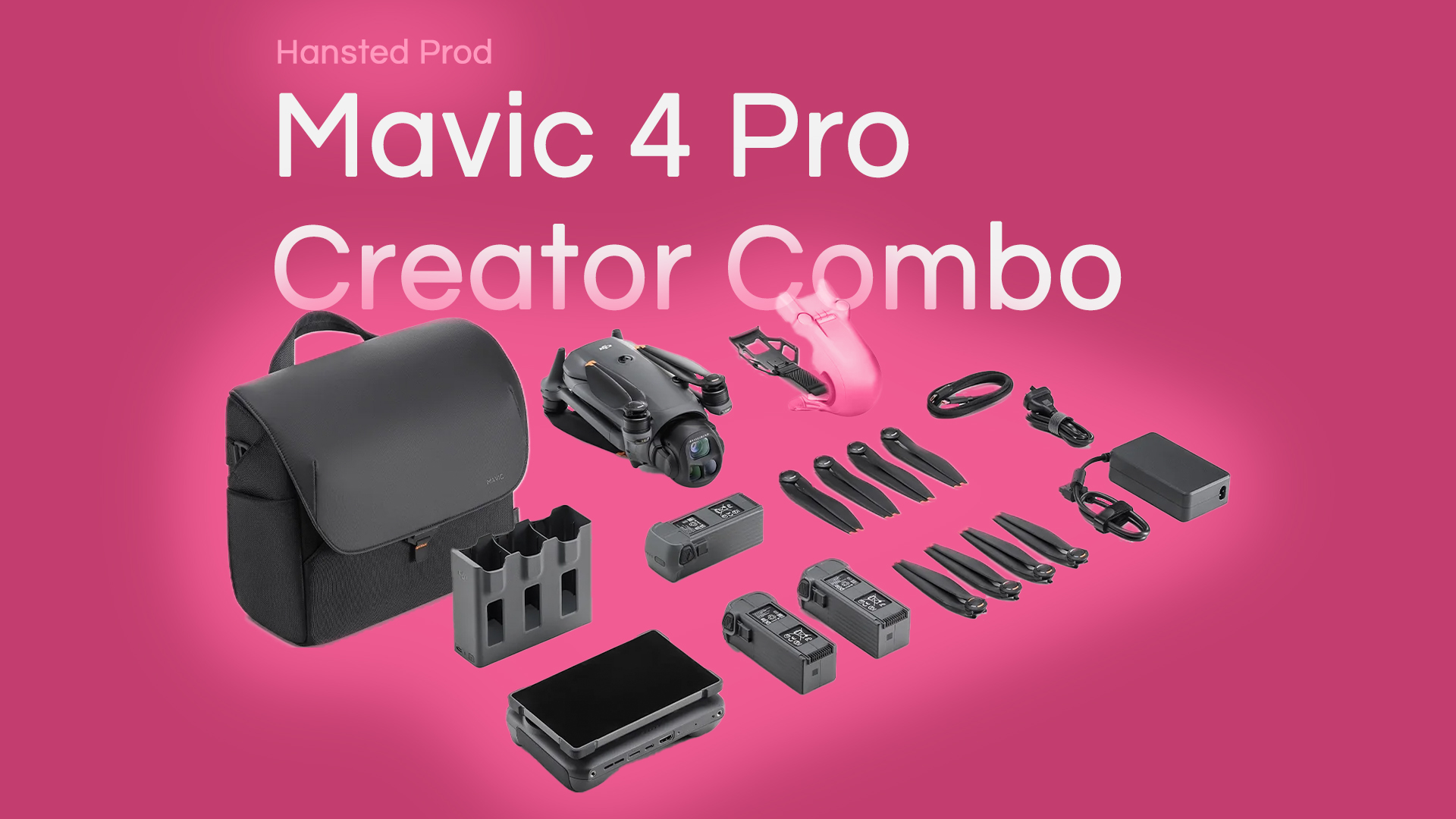 Dji mavic 4 pro drone 512gb creator combo with rc pro 2