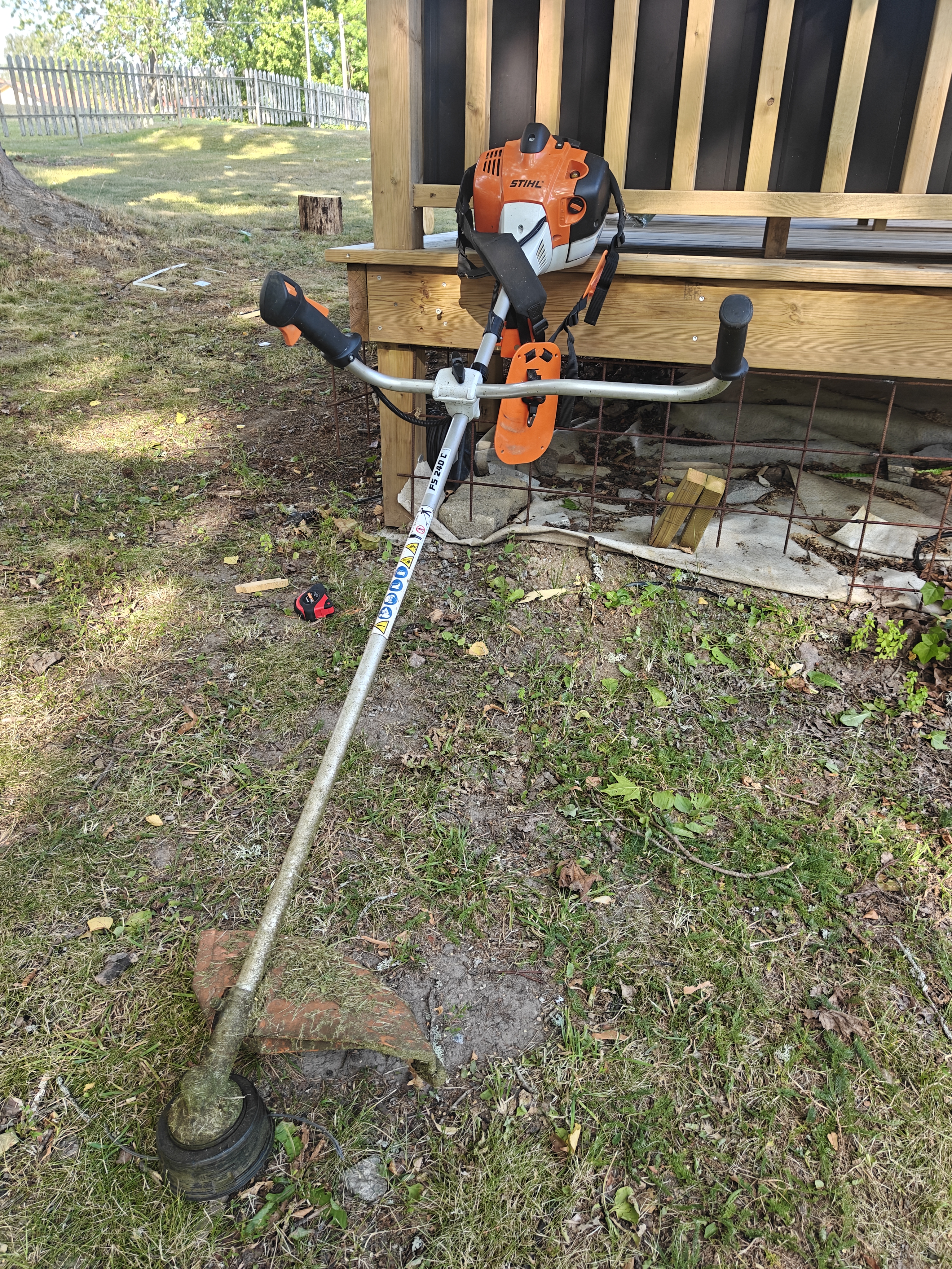 Stihl fs 240 röjsåg/trimmer + sele