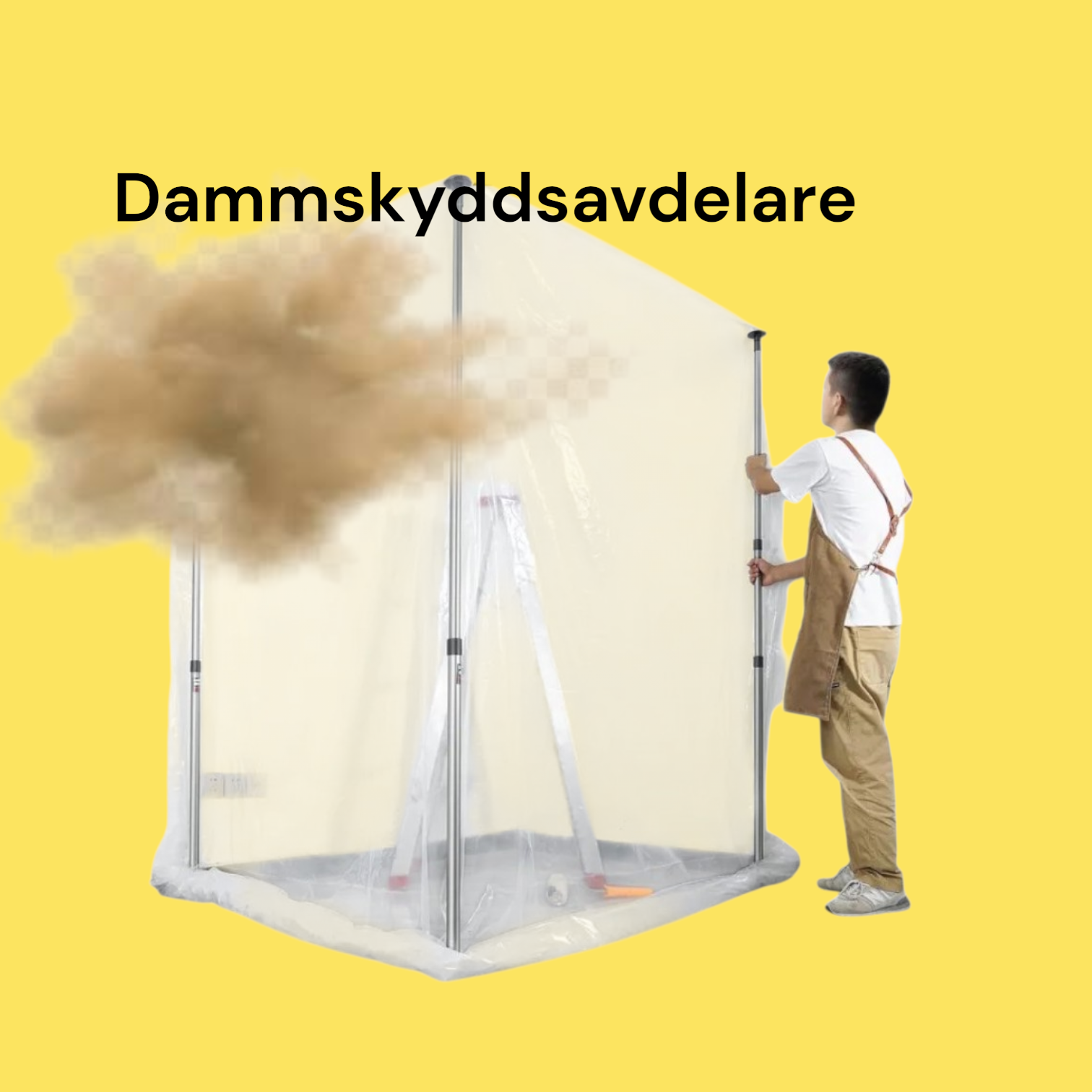 Dammskydd, teleskopstänger upp till 3,6meter x4 st