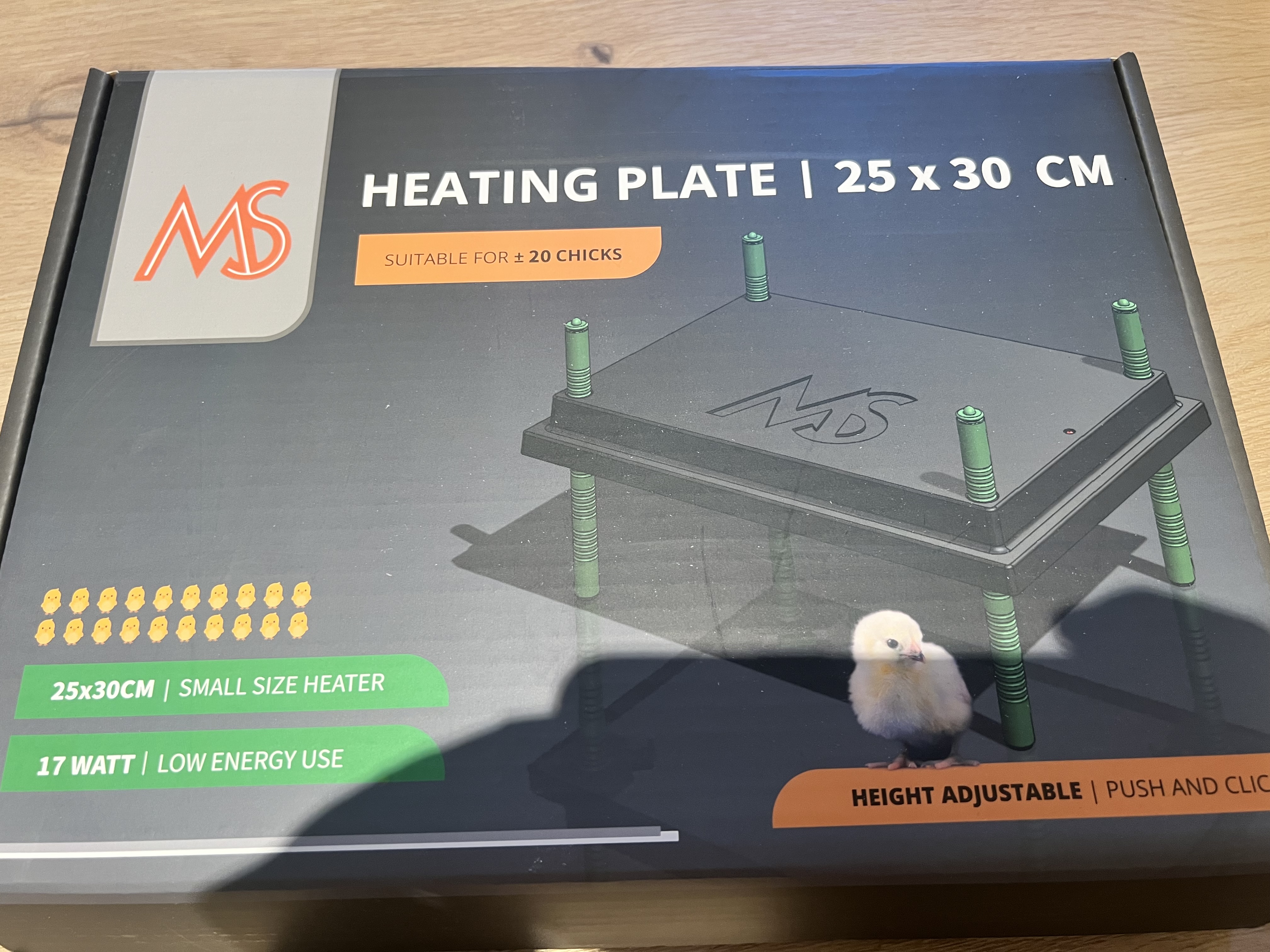 Varmeplate varmetak kyllingmor 25x30