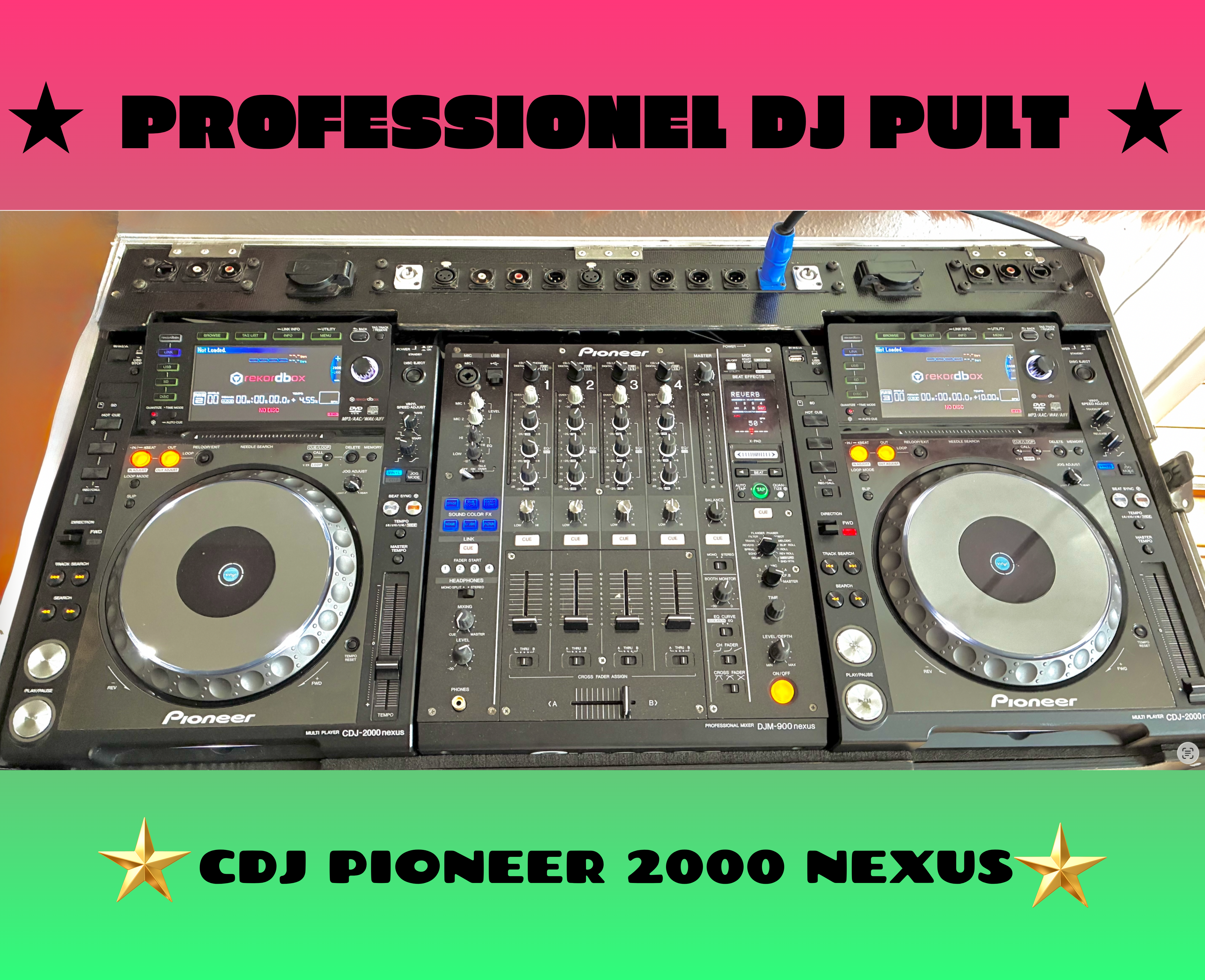 Pioneer cdj-2000 nexus + djm-900 nexus – professionelt klubstandard dj-setup