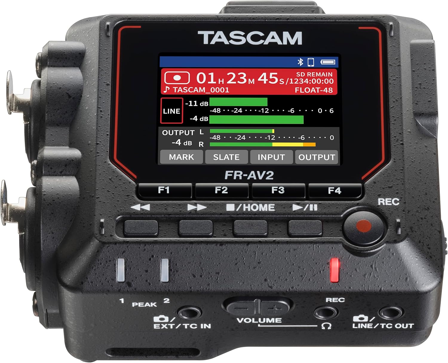 Tascam fr-av2 comes with batteries and 256gb sd card