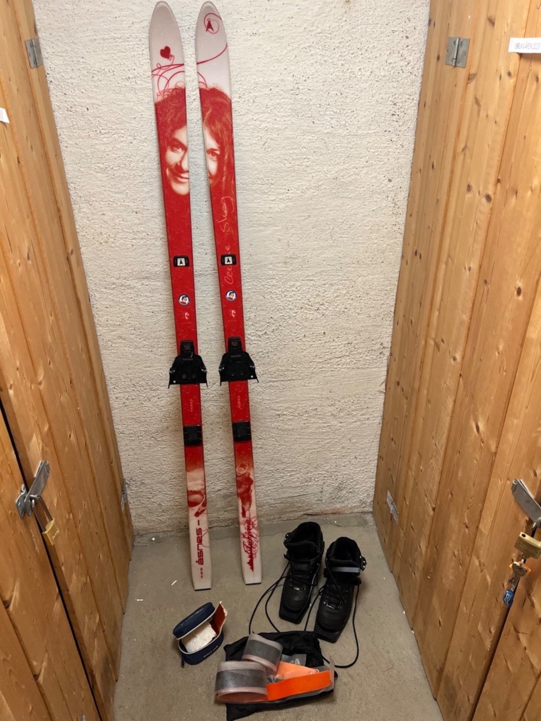Fjellskipakke med staver (170 cm /str 38)