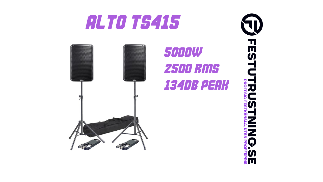 2 x premiumhögtalare - 5000w