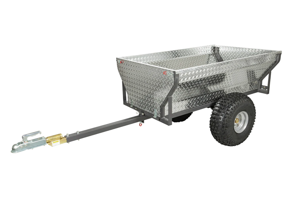 Mönkijän peräkärry kipillä (max 500 kg), sinkitty