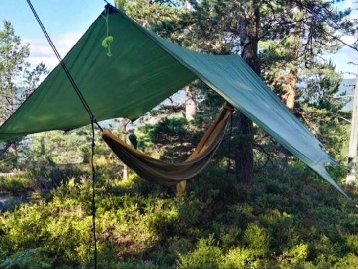 Tarp 3,6x4,2m ink.stenger