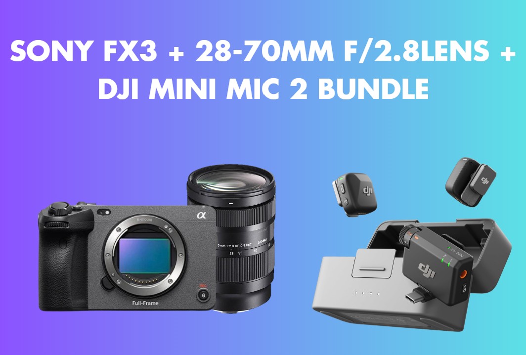 Sony fx3 + sigma 28-70mm f/2.8 + dji mini mic 2