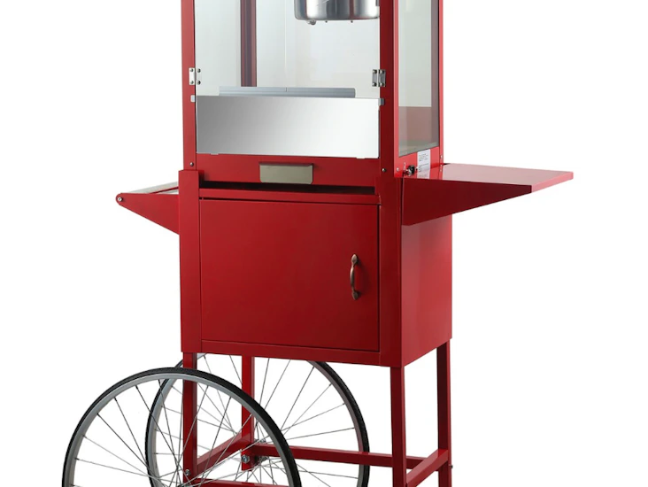Popcorn machine with cart for hire – perfect for events & parties!
