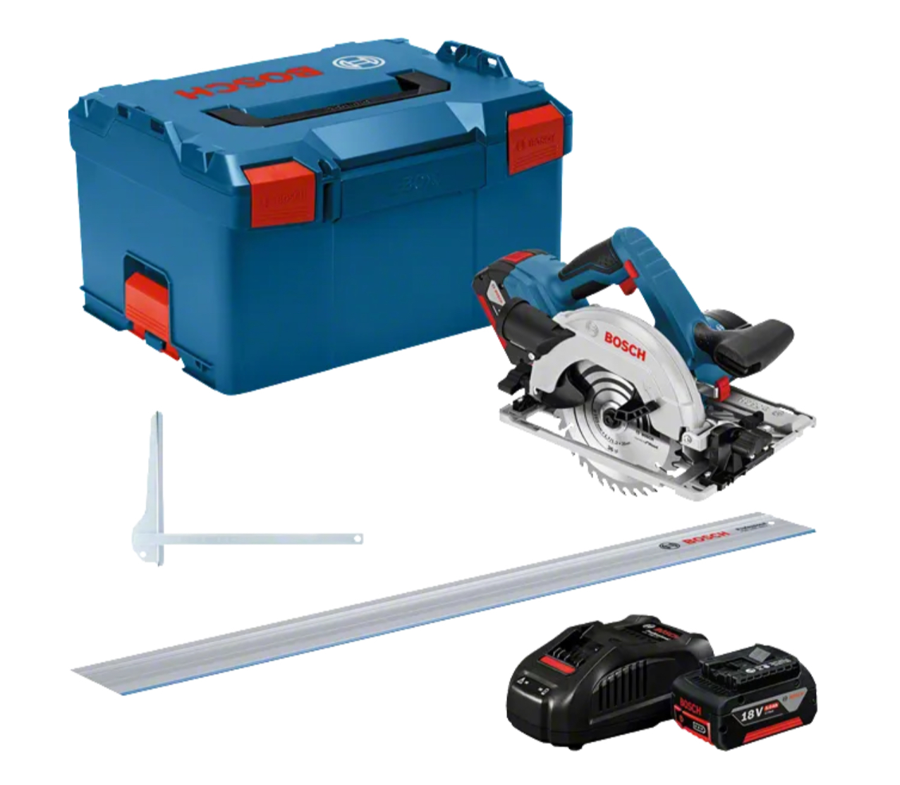 Sirkelsag / skinnesag m/skinner 1.1m. & 1.6m + skjøtekobling (for ekstra lang kutt)   