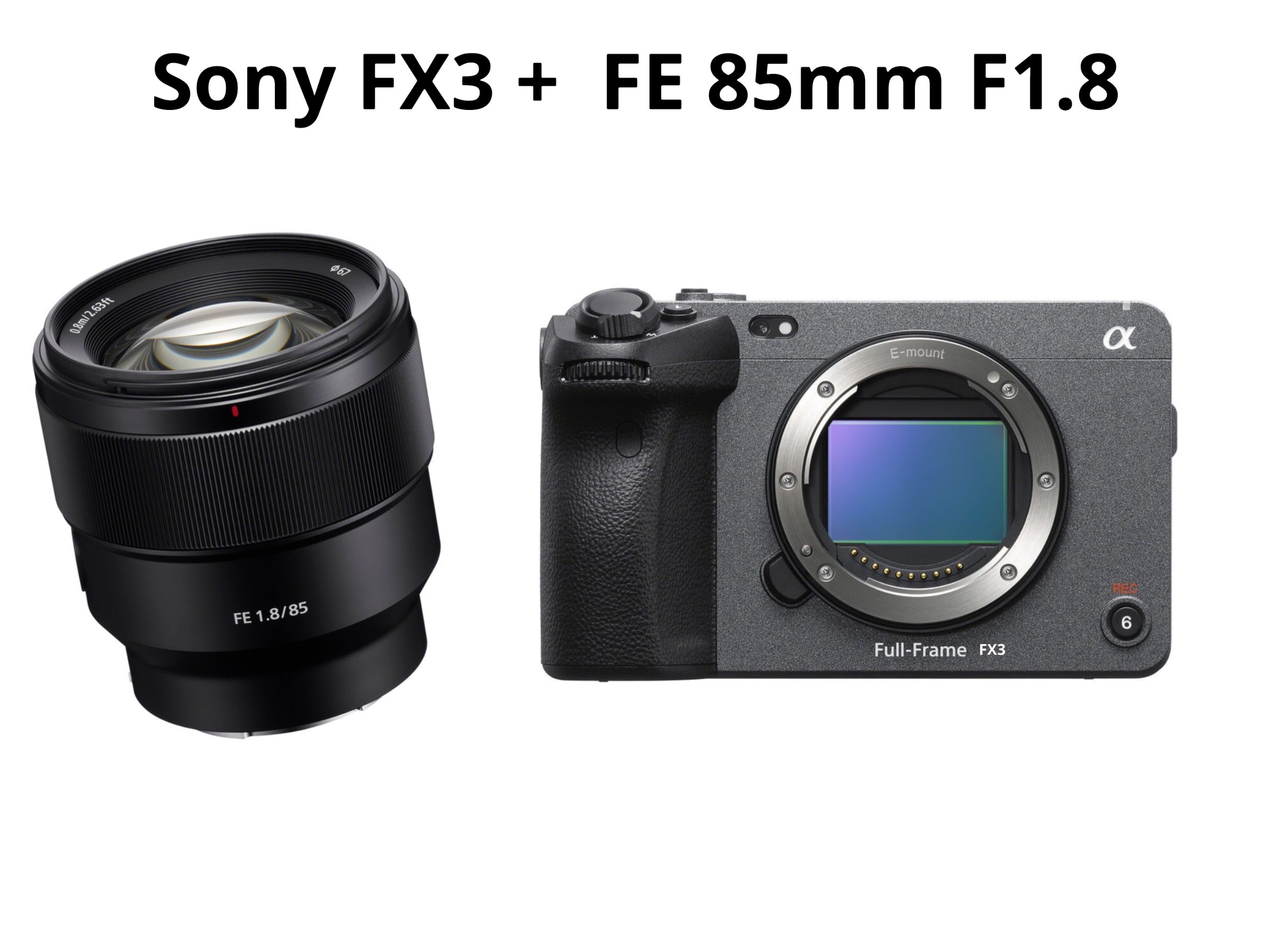 Sony fx3 + fe 85mm f1.8 