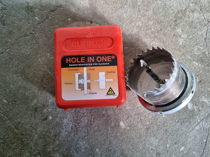 Hole in one / dossökare + dosfräs 70mm & 80mm