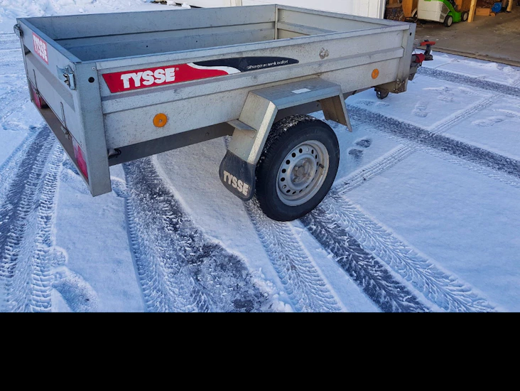 Tysse åpen henger med brems