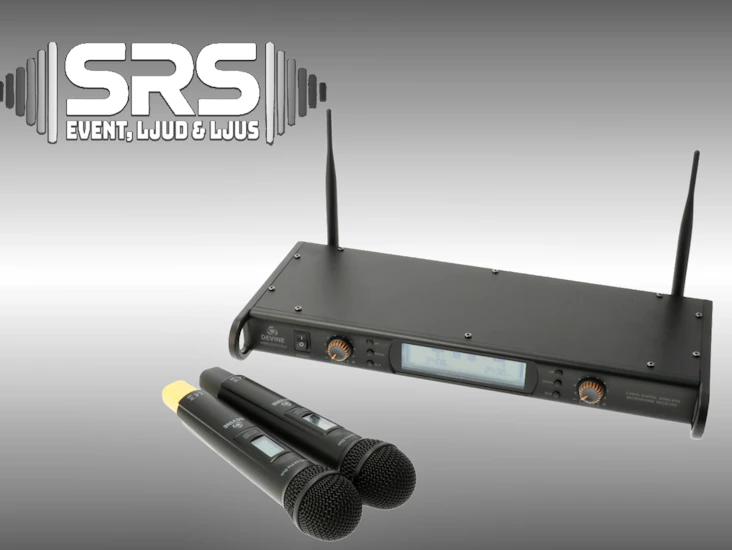 2 st trådlösa mikrofoner