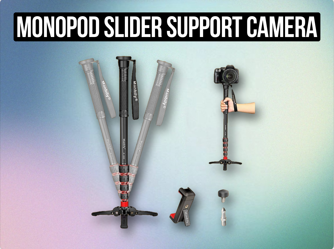 Monopod slider support camera stand 