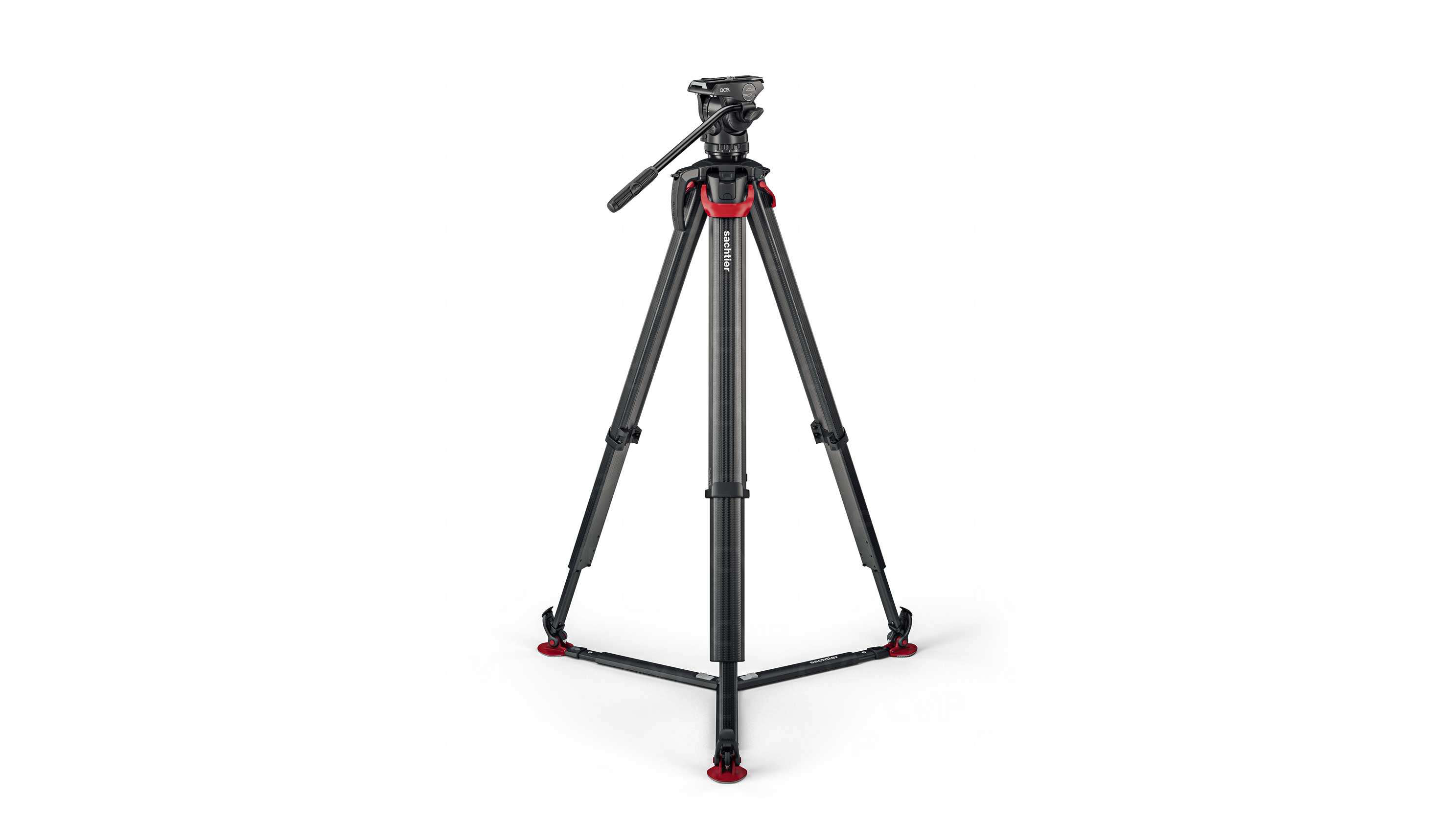 Sachtler flowtech 75 carbon fibre tripod + ace xl fluid head