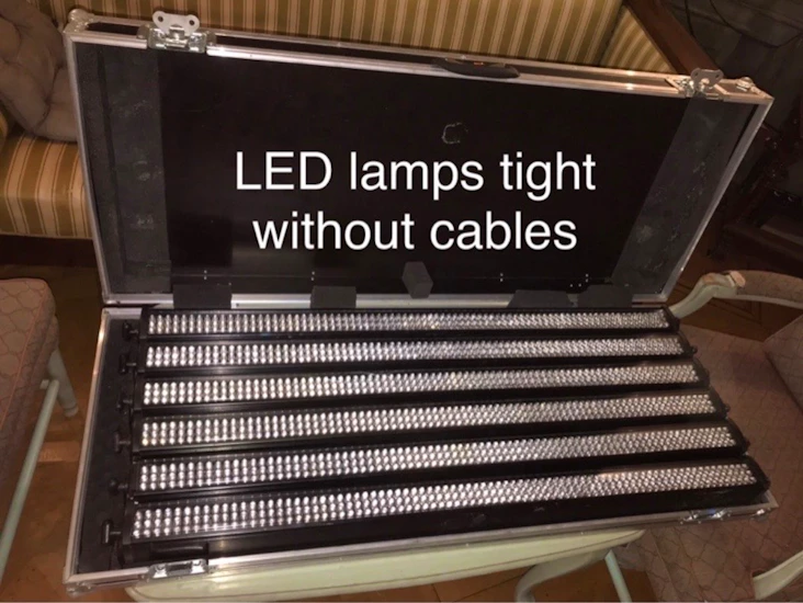 Mixerbord med ljuspaket