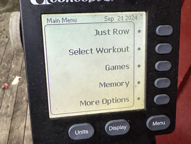 Concept 2 air rowing-machine for rent