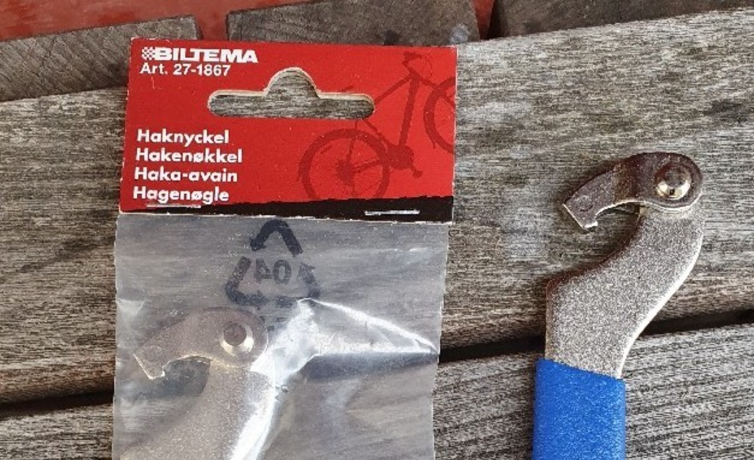 Haknyckel, för hub torpedo, sachs mm bakhjul