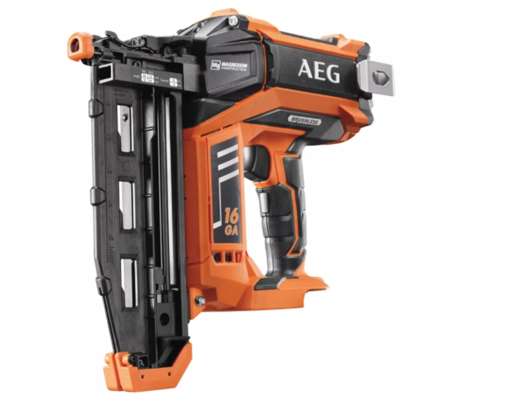 Batteridriven aeg spikpistol 16g 