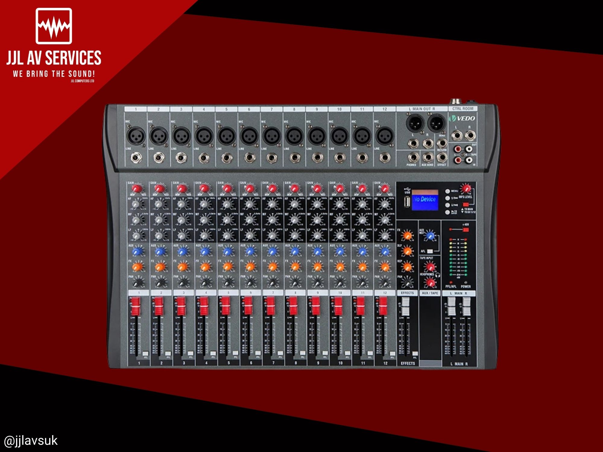 12 channel analog mixer