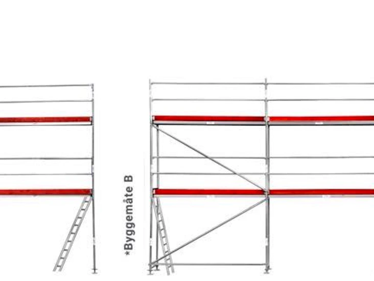 Fasadestilas i alu. kombipakke med gavl 68m2