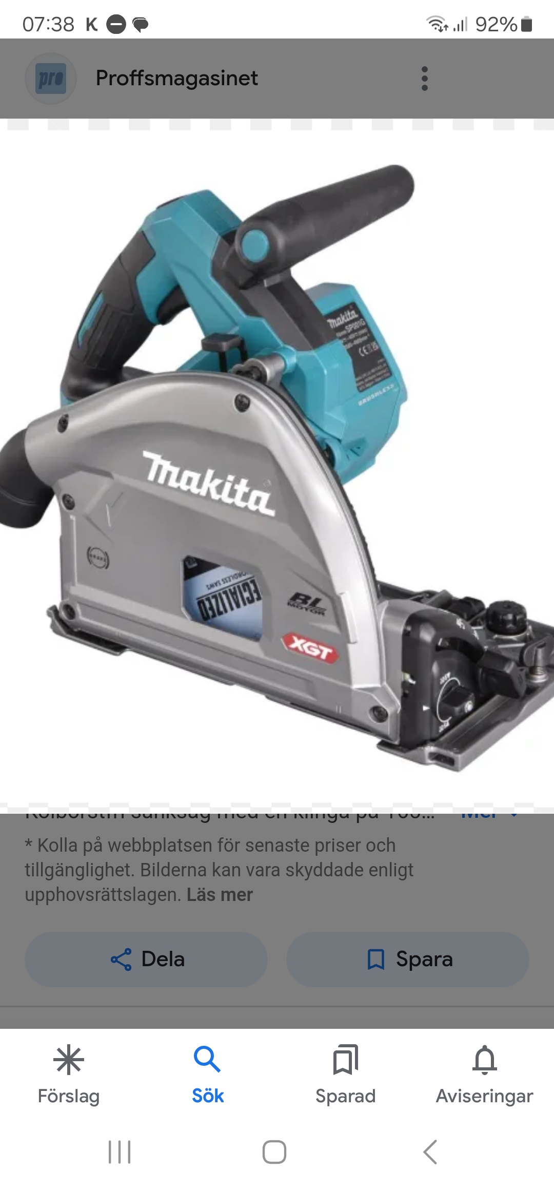 Sänksåg makita sp001gz03