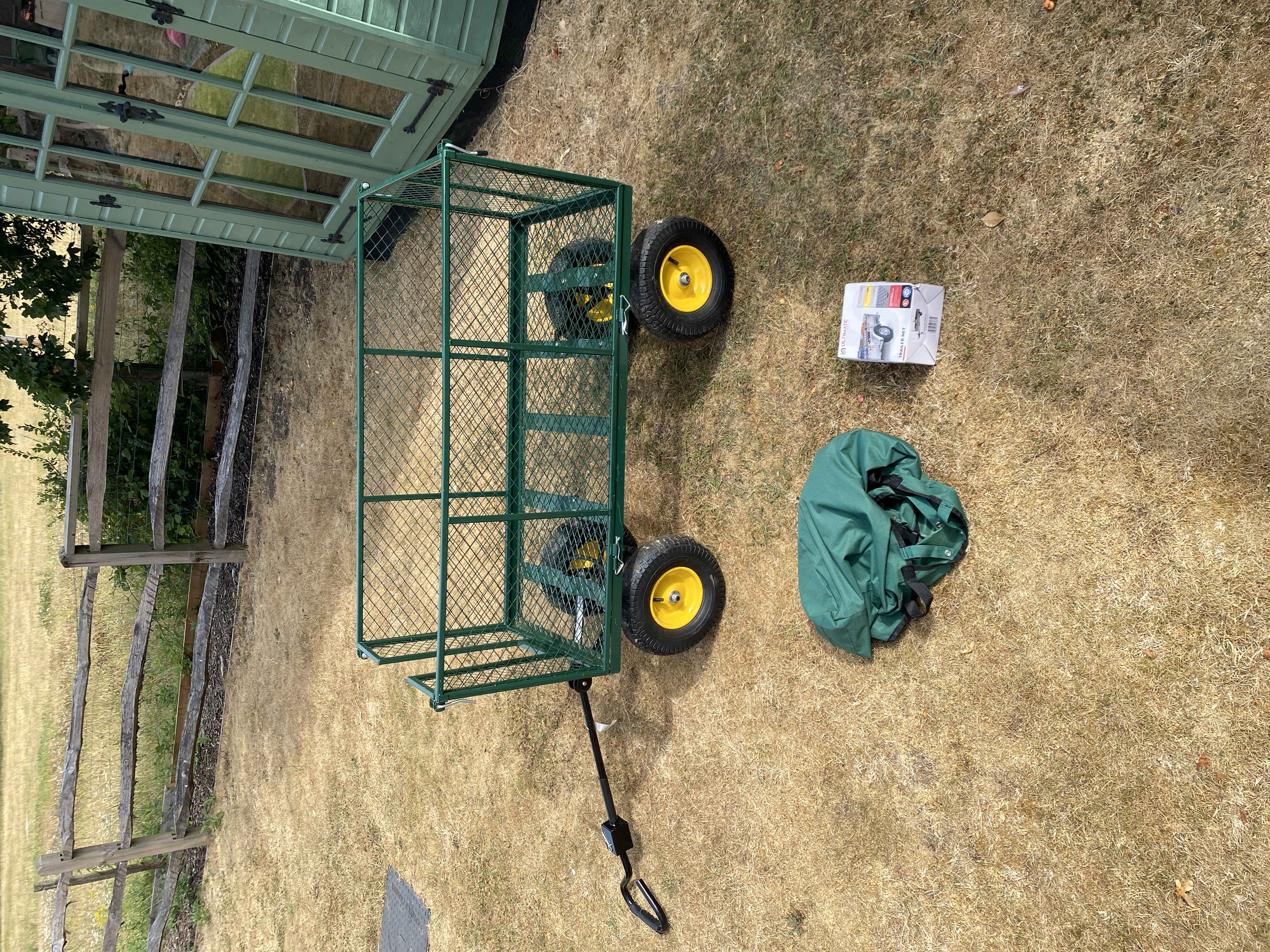 Large 4x4 heavy duty camping/garden trolley cart - large pneumatic tyres easy to