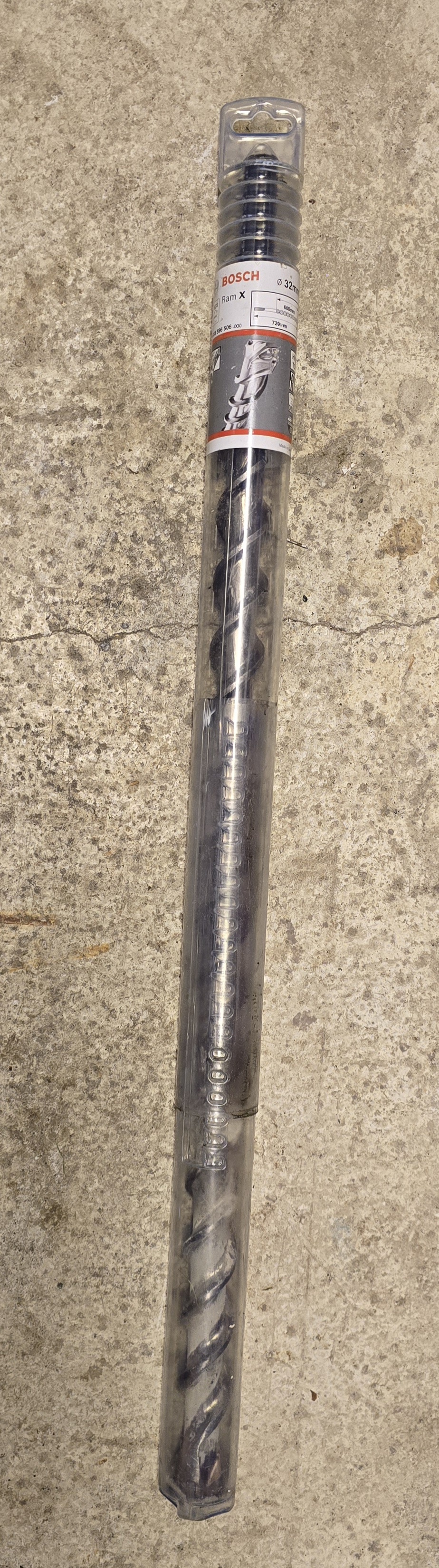 Bosch sds max 32 mm 4-skjærs hammerbor 600/720mm lengde