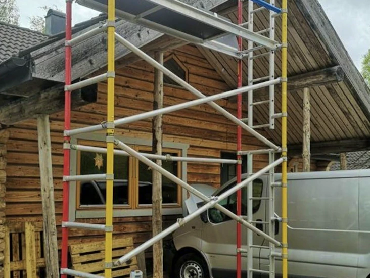 Byggställning zipup , arbetshöjd 6,6 meter