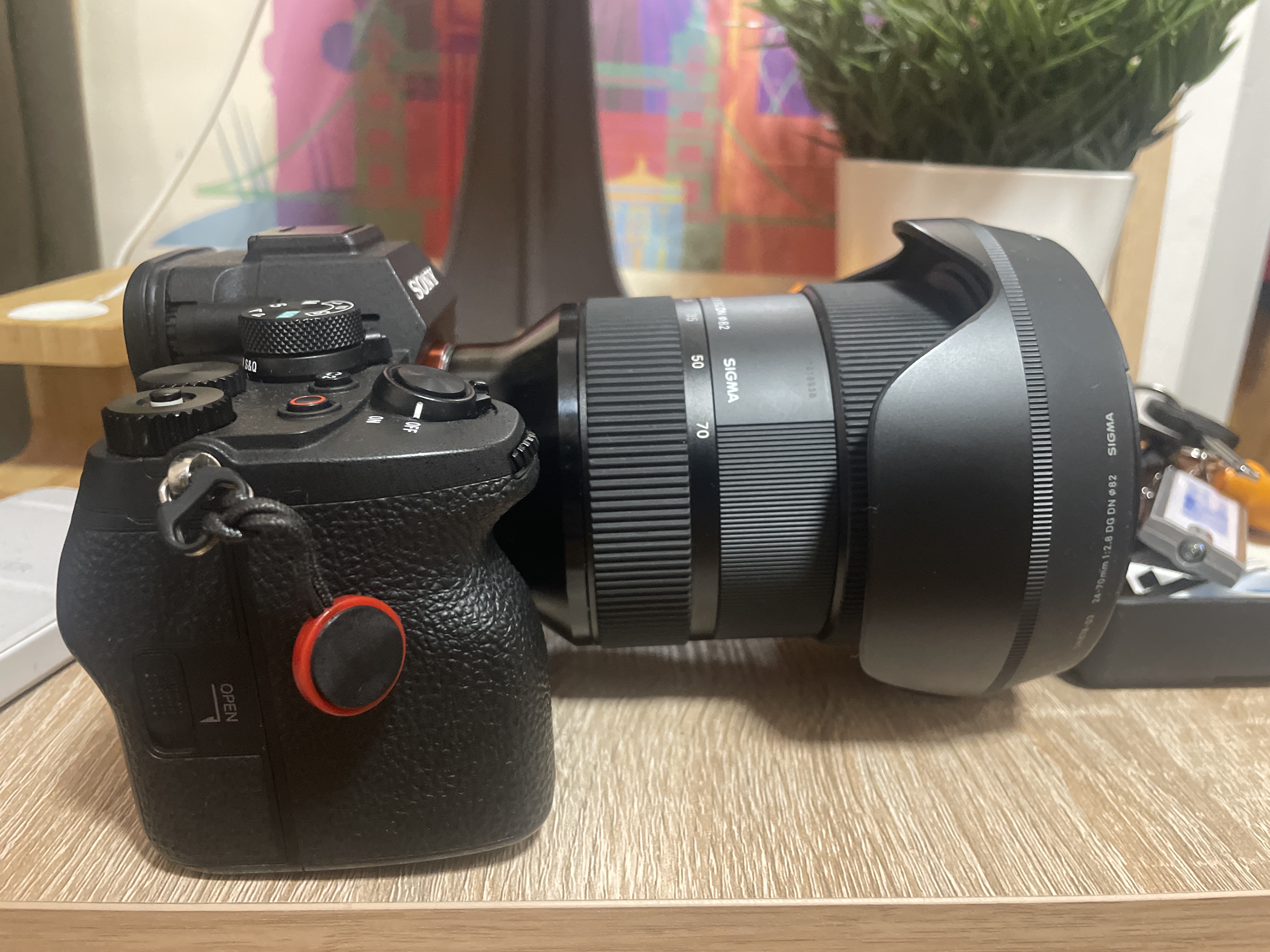 Sony a7iv mirrorless camera with sigma 24-70mm f/2.8 dg art lens – perfect for