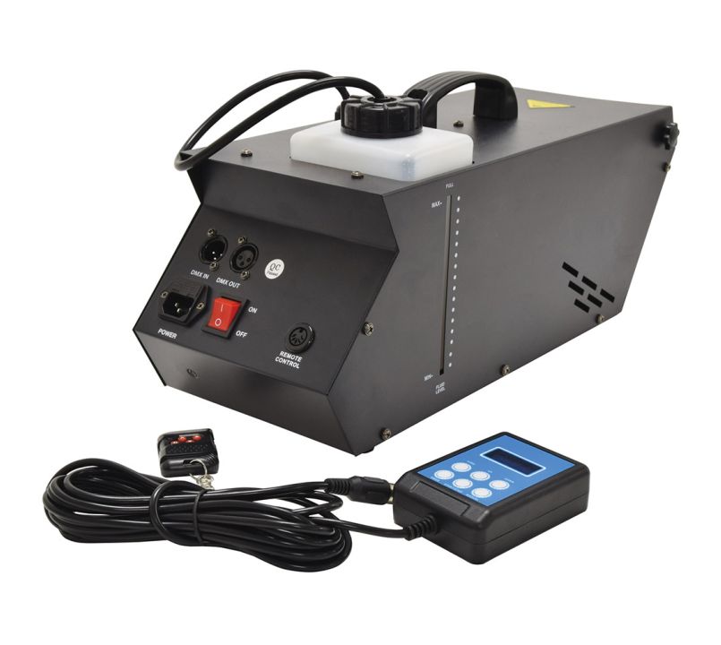 800w haze / fog machine, wired & wireless remote & dmx