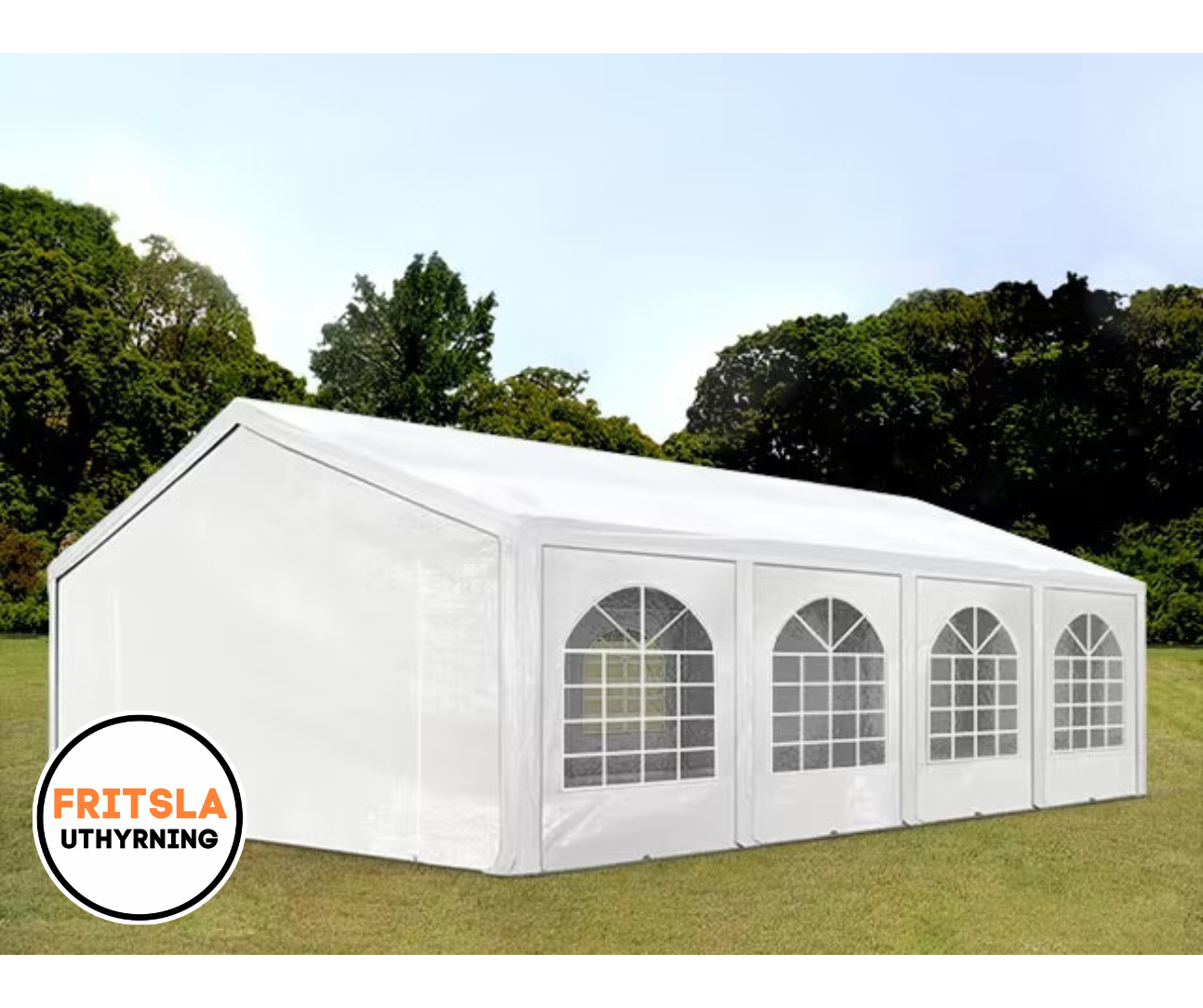 Partytält 5x8 meter, 40kvm stort