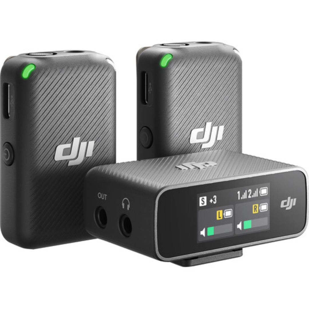 Trådlöst mikrofonkit,dji tvåkanals-inspelning