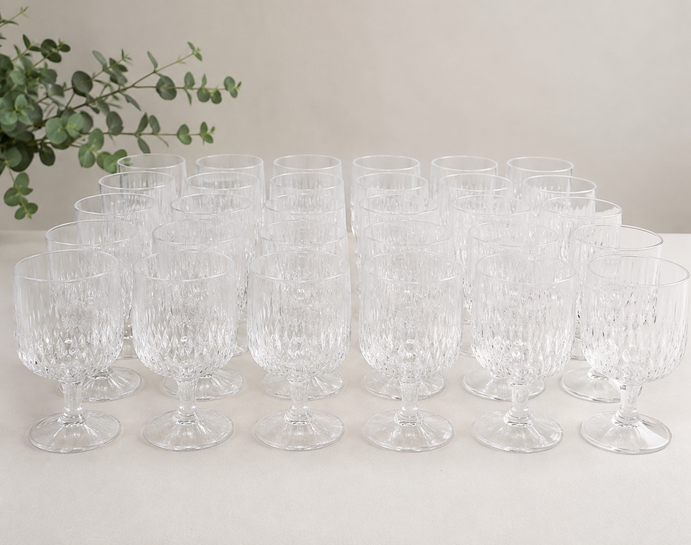 24 drikkeglass i hardplast – fest & selskap