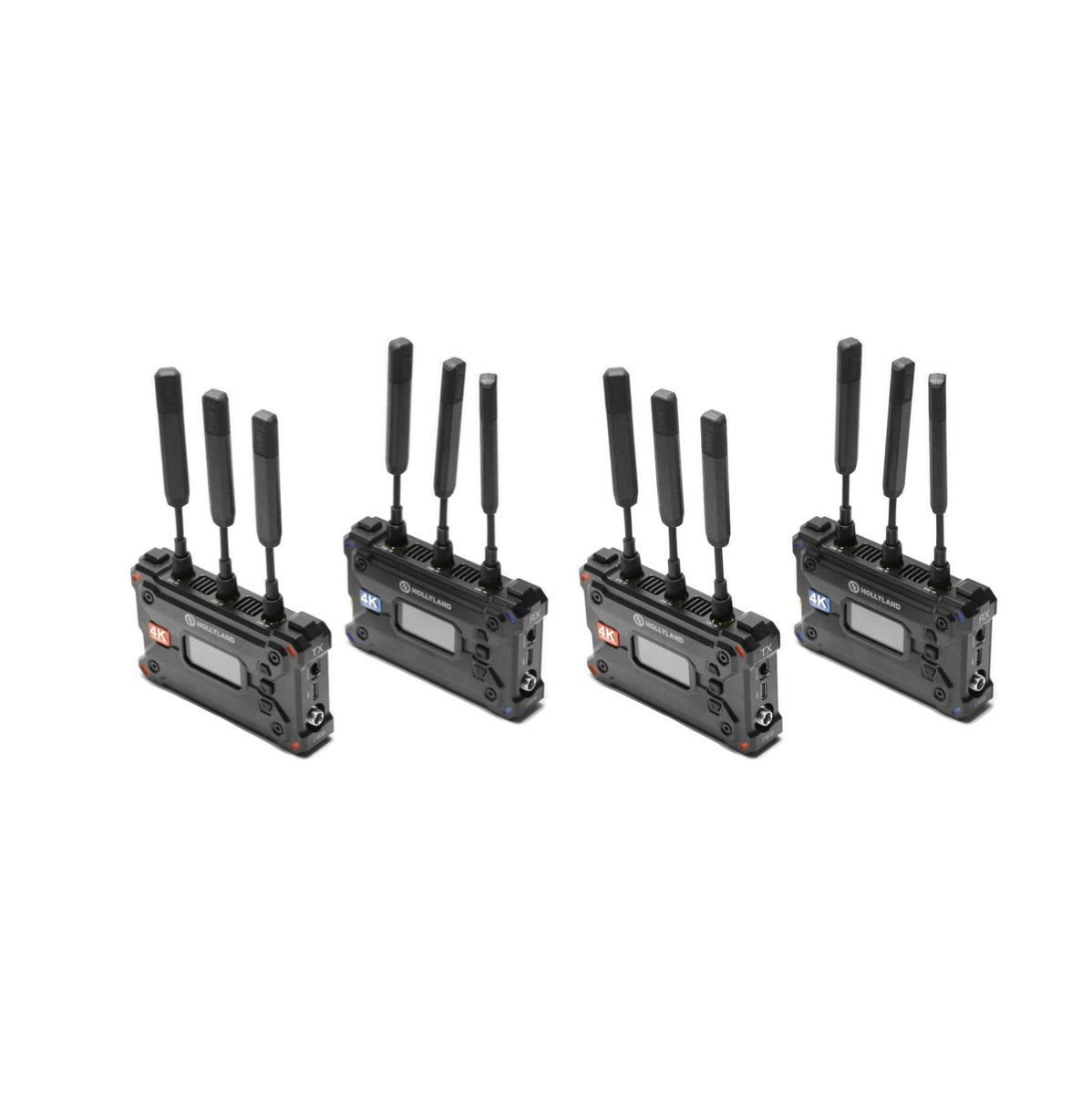 2x hollyland pyro s wireless hdmi sdi transmitter tx and receiver rx, 4k30/1080p60 400m range 50ms