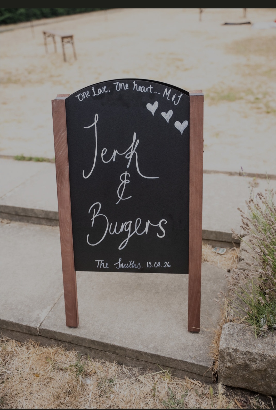 Chalk advert board