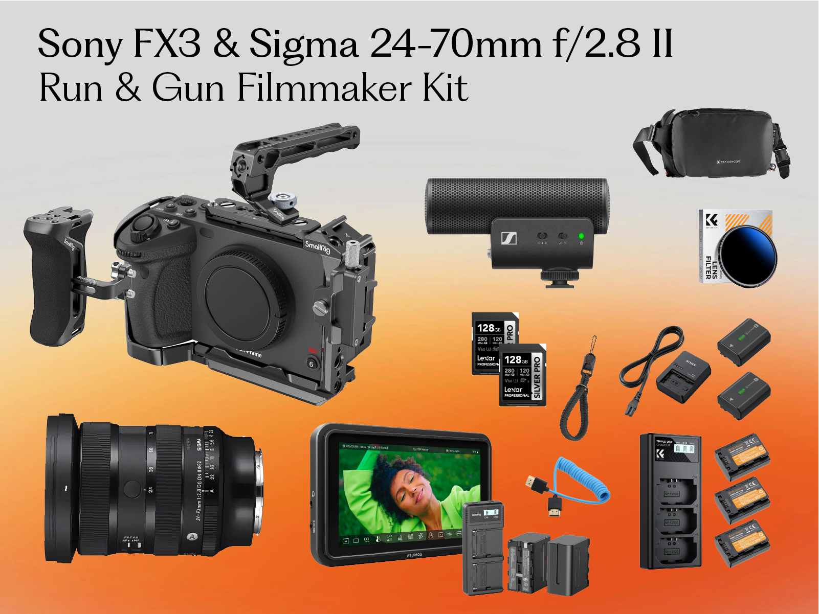 Sony fx3 & sigma 24-70mm f/2.8 ii - run and gun filmmaker kit