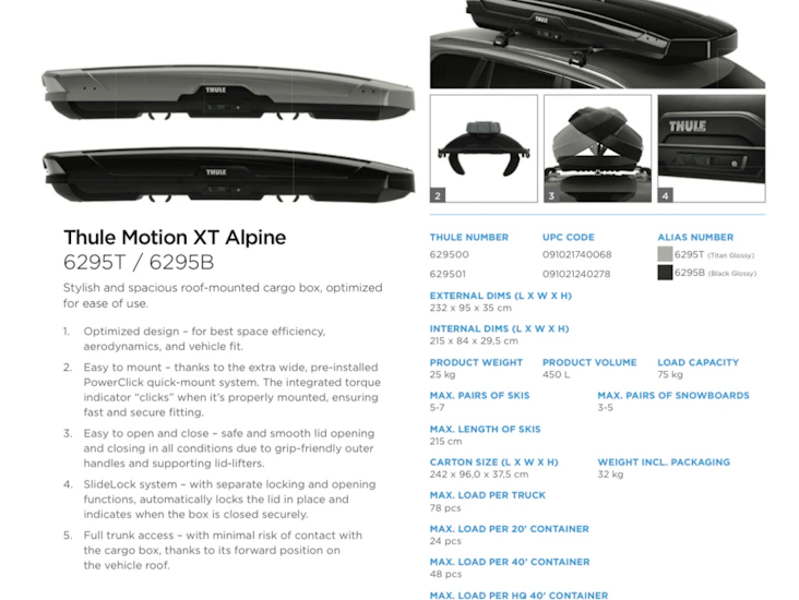 Thule 4motion xt alpine