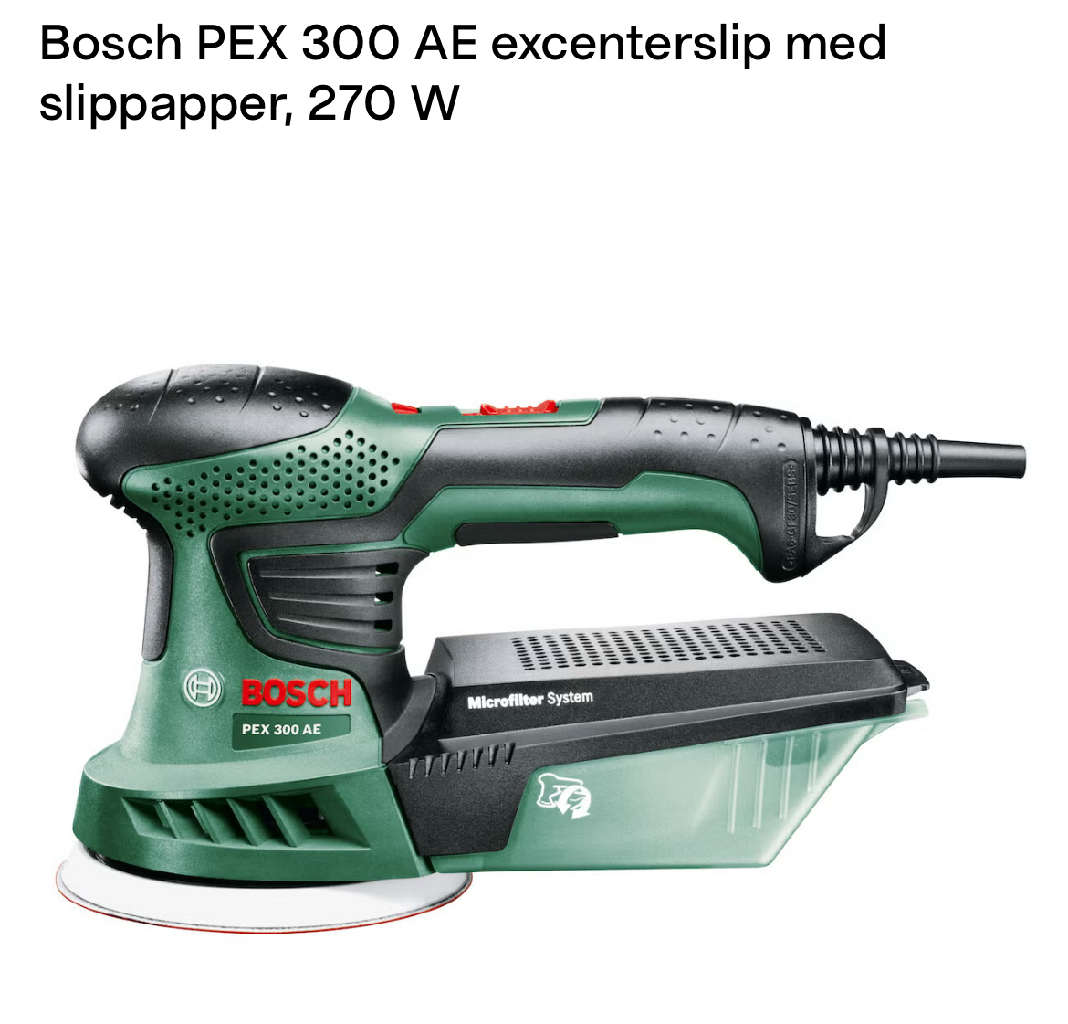 Slipmaskin från bosch (pex 300ae)