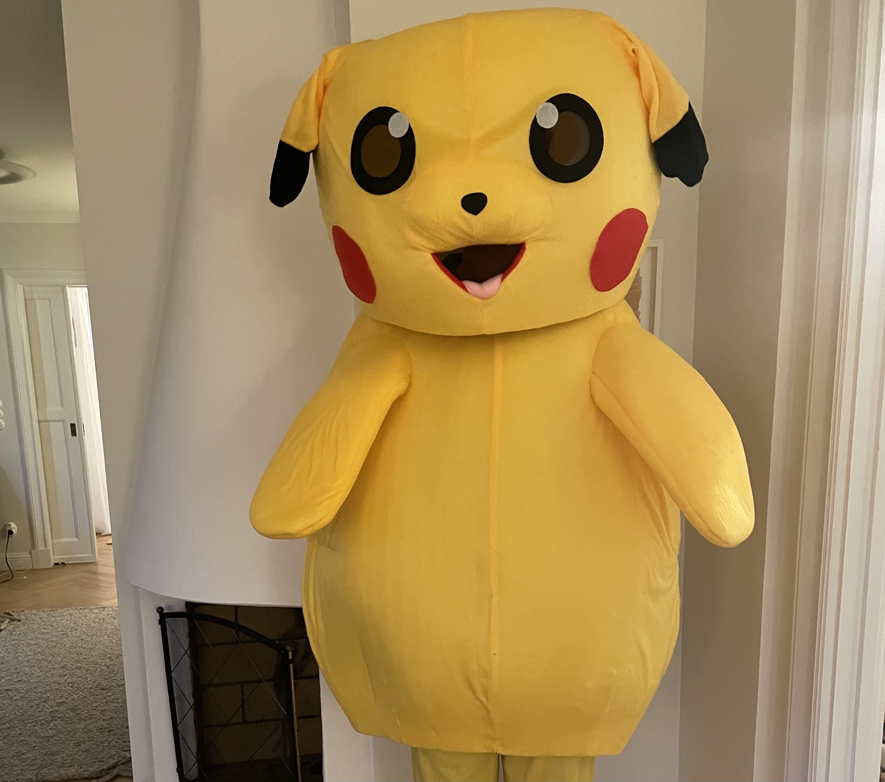 Pikachu pokémon maskeradkostym vuxen