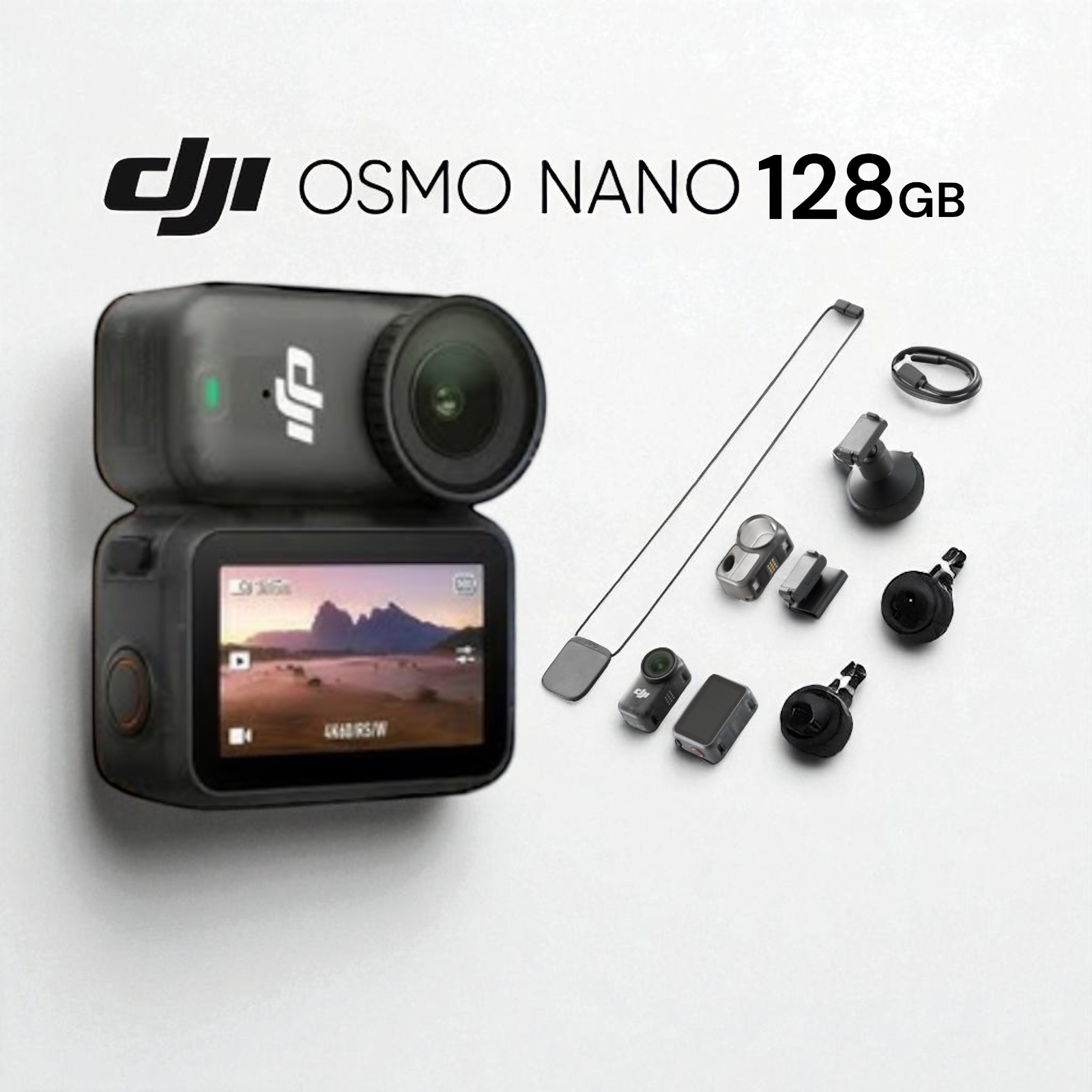 Dji osmo nano standard combo 128gb 4k 60fps camera pocket