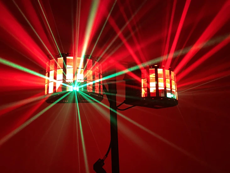 Partyljus (eurolite led laser derby)