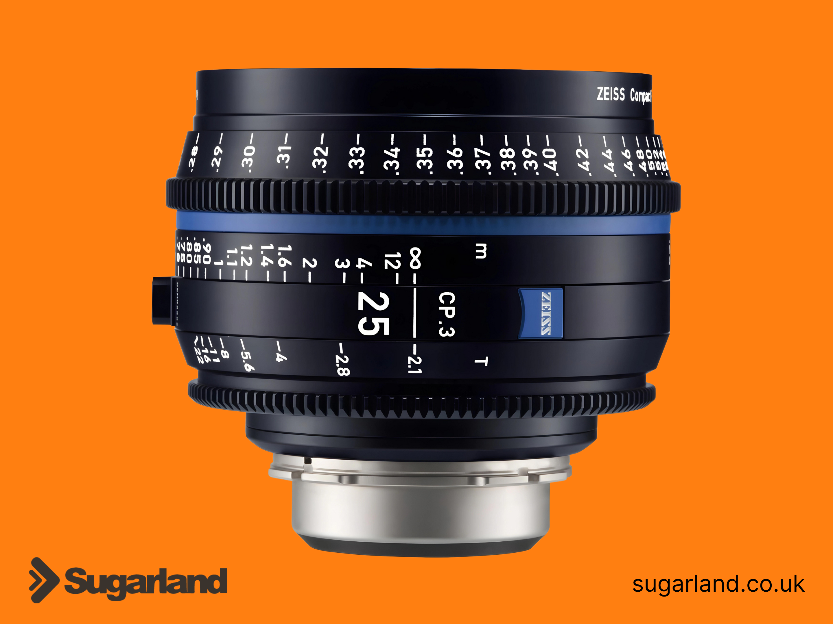 Zeiss cp.3 25mm t2.1 compact prime lens (pl mount)