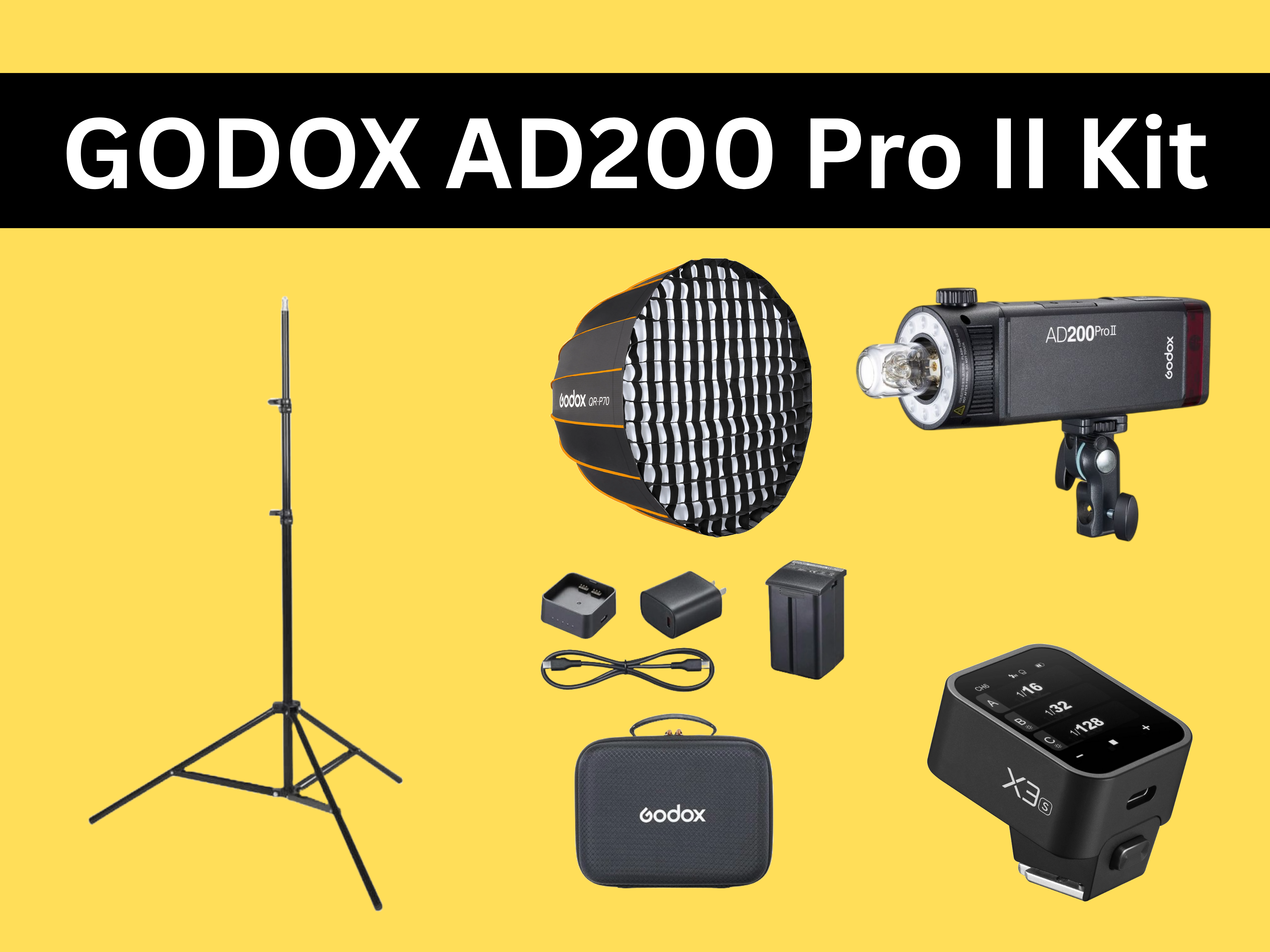 Godox ad200 pro ii flash kit + x3 trigger (sony)  