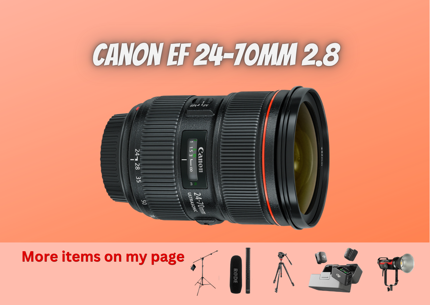Canon ef 24-70mm f2.8l ii usm lens