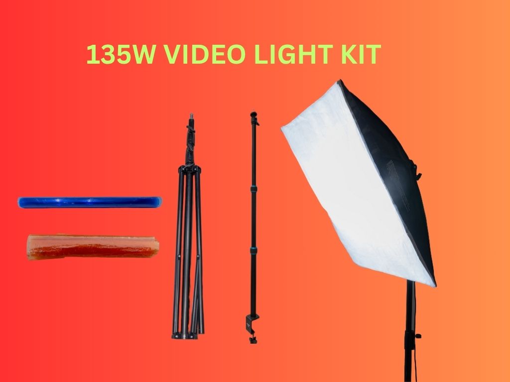 135w softbox light for photo and video w/ 2.6m light stand