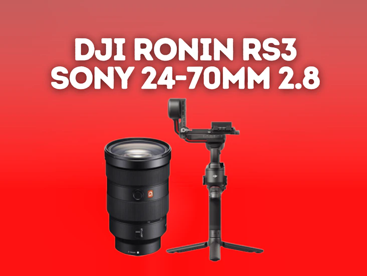 Sony 24-70mm 2.8 gm + dji ronin rs3 pro